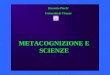 Brunetto Piochi Università di Firenze METACOGNIZIONE E SCIENZE