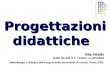 Progettazioni didattiche Rita Minello scelte dai testi di F. Tessaro, in particolare Metodologia e didattica dellinsegnamento secondario, Armando, Roma
