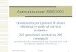 Elaborazione M.TurriIC Cles 1 Autovalutazione 2000/2001 Questionario per i genitori di alunni elementari e medi sul servizio scolastico 225 questionari