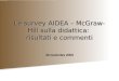 La survey AIDEA – McGraw-Hill sulla didattica: risultati e commenti 20 novembre 2008
