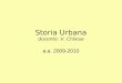 Storia Urbana docente: V. Chilese a.a. 2009-2010