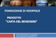 FONDAZIONE DI NOOPOLIS PROGETTO CARTA DEL BENESSERE Roma, Villa Nazareth, 14 maggio2013 Smart Education & Technology Days