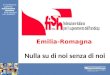 Emilia-Romagna Nulla su di noi senza di noi 31/03/20141
