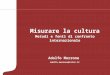 Misurare la cultura Adolfo Morrone adolfo.morrone@istat.it Metodi e fonti di confronto internazionale