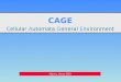 CAGE Cellular Automata General Environment Alghero, Marzo 2003