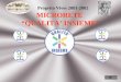 MICRORETE QUALITA INSIEME Progetto Vives 2001-2002