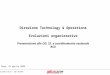 0 TELECOM ITALIA - USO INTERNO MIL-SIB080-30112006-35593/NG Direzione Technology & Operations Evoluzioni organizzative Presentazione alle OO. SS. e coordinamento