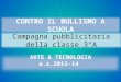 CONTRO IL BULLISMO A SCUOLA Campagna pubblicitaria della classe 3°A ARTE & TECNOLOGIA a.s.2013-14