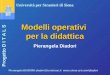 Università per Stranieri di Siena Progetto D I T A L S Pierangela DIADORI diadori@unistrasi.it  Modelli operativi per la didattica