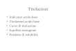 Titolazioni Indicatori acido-base Titolazioni acido-base Curve di titolazione Equilibri eterogenei Prodotto di solubilità