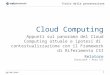 Gg/mm/aaaa Titolo della presentazione 1 Cloud Computing Appunti sul panorama del Cloud Computing attuale e ipotesi di contestualizzazione con il Framework