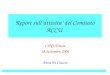 Report sull’attivita’ del Comitato ACCU CSN1-Trieste 18 Settembre 2006 Anna Di Ciaccio