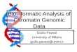 Bioinformatic Analysis of Chromatin Genomic Data Giulio Pavesi University of Milano giulio.pavesi@unimi.it