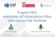 Torino, 21/07/2014 Progetto PIRU estensione dell’infrastruttura in fibra ottica spenta Patti Territoriali Comune di RolettoComune di Luserna San Giovanni