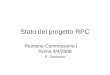 Stato del progetto RPC Riunione Commissione I Roma 4/4/2006 R. Santonico