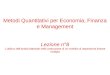 Metodi Quantitativi per Economia, Finanza e Management Lezione n°8 L’utilizzo dell’analisi fattoriale nella costruzione di un modello di regressione lineare