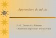 Apprendere da adulti Prof.. Domenico Simeone Università degli studi di Macerata
