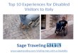 Top 10 Experiences for Disabled Visitors to Italy