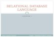 Relational database language