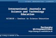 Journals in Science Education