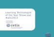 Learning Technologist of the Year showcase #altc2013