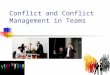 Conflict management in teams