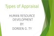 Types of Appraisal for HRD
