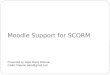 Moodle support for SCORM