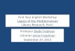 First Year English Workshop: Library Research Instruction