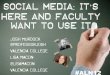 Social Media: It's here and faculty want to use it (Sloan C #ALN12 )