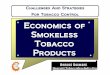 Economics of Smokeless Tobacco in India