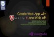 Build your website with angularjs and web apis