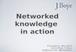 Networked knowledge in action - #jboye14 Philadelphia tutorial