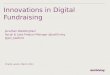 Innovations in digital fundraising - presentation for charity works