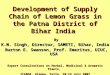 Supply chain of lemon grass