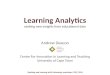 Learning Analytics: Seeking new insights from educational data