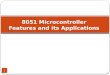 8051 microcontroller features
