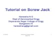 Assembly of screw jack