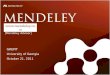 Mendeley Seminar
