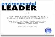 Environmental Compliance, Risk and Product Stewardship