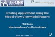 Creating Applications Using The Model-View-ViewModel (MVVM) Pattern