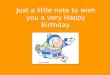 A Birthday Greeting for me!