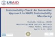 Sustainability check: An innovative approach to WASH sustainability monitoring