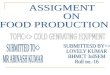 Assigment food production