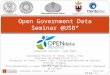 Open Data Trentino - Seminar at Universidad Simon Bolivar - 15th October 2013