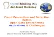 Fraud prevention and detection within open data environment