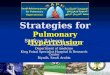Treatment strategies for pulmonary hypertension