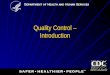 Quality Control – Introduction