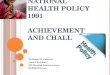 National health policy 1991