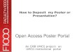 How DO I Deposit my Poster or Presentations to the F1000 Poster Portal=